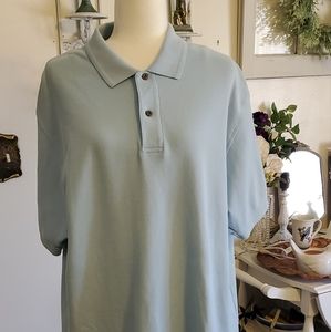 CJ Banks XXL Blue Polo Shirt Travelers Collection 100% Cotton Nice